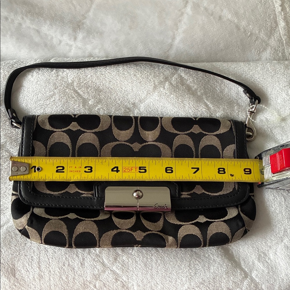 Coach Black and Tan Signature mini Bag - Picture 8 of 9